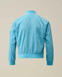 C.P. Company U16 Chrome-R Bomber Jacket Niagara-Blue Fashion