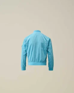C.P. Company U16 Chrome-R Bomber Jacket Niagara-Blue Cheap