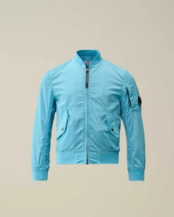 C.P. Company U16 Chrome-R Bomber Jacket Niagara-Blue Store