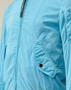 C.P. Company U16 Chrome-R Bomber Jacket Niagara-Blue Store