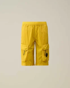 C.P. Company U16 Chrome-R Cargo Shorts Sulphur-Yellow Cheap