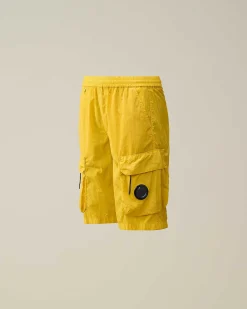 C.P. Company U16 Chrome-R Cargo Shorts Sulphur-Yellow Cheap