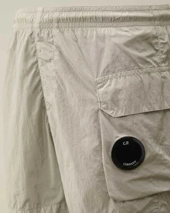 C.P. Company U16 Chrome-R Cargo Swim Shorts Drizzle Grey Cheap