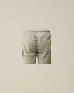 C.P. Company U16 Chrome-R Cargo Swim Shorts Drizzle Grey Fashion