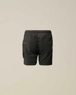 C.P. Company U16 Chrome-R Cargo Swim Shorts Black Best
