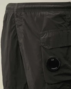 C.P. Company U16 Chrome-R Cargo Swim Shorts Black Best