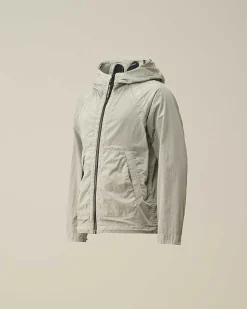 C.P. Company U16 Chrome-R Goggle Jacket Drizzle Grey Hot