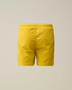 C.P. Company U16 Chrome-R Logo Swim Shorts Sulphur-Yellow Hot