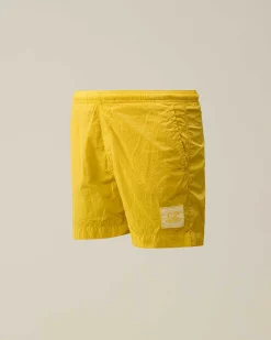 C.P. Company U16 Chrome-R Logo Swim Shorts Sulphur-Yellow Hot
