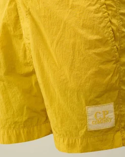C.P. Company U16 Chrome-R Logo Swim Shorts Sulphur-Yellow Hot