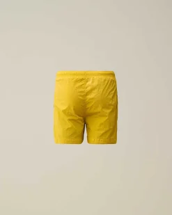 C.P. Company U16 Chrome-R Logo Swim Shorts Sulphur-Yellow Best