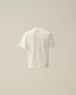 C.P. Company U16 Cotton Jersey 30/1 British Sailor T-Shirt Gauze White Clearance