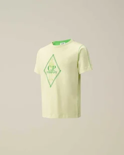C.P. Company U16 Cotton Jersey 30/1 British Sailor T-Shirt Classic Green New