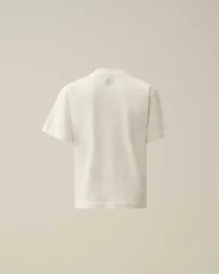 C.P. Company U16 Cotton Jersey 30/1 British Sailor T-Shirt Gauze White Best