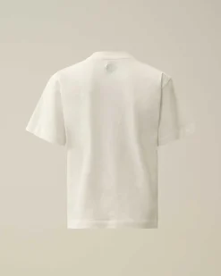 C.P. Company U16 Cotton Jersey 30/1 British Sailor T-Shirt Gauze White Outlet