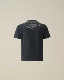 C.P. Company U16 Cotton Jersey 30/1 Goggle T-Shirt Total Eclipse-Blue Fashion
