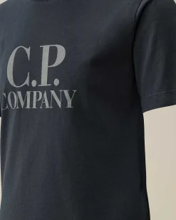 C.P. Company U16 Cotton Jersey 30/1 Goggle T-Shirt Total Eclipse-Blue Fashion