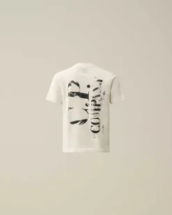 C.P. Company U16 Cotton Jersey 30/1 Graphic T-Shirt Gauze White Online