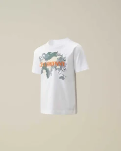 C.P. Company U16 Cotton Jersey 30/1 Graphic T-Shirt White Store