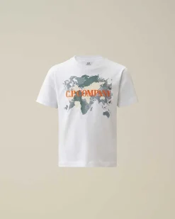 C.P. Company U16 Cotton Jersey 30/1 Graphic T-Shirt White Store