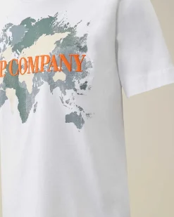 C.P. Company U16 Cotton Jersey 30/1 Graphic T-Shirt White Discount
