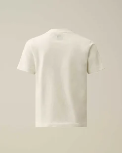 C.P. Company U16 Cotton Jersey 30/1 Logo T-Shirt Gauze White Sale