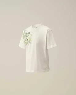 C.P. Company U16 Cotton Jersey 30/1 Maxi Logo T-Shirt Gauze White Best