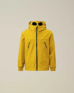 C.P. Company U16 C.P. Shell-R Goggle Jacket Sulphur-Yellow Hot