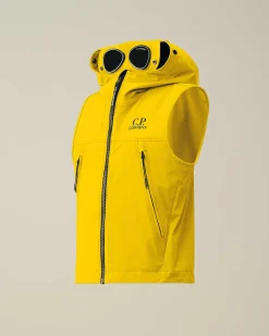 C.P. Company U16 C.P. Shell-R Goggle Vest Sulphur-Yellow Cheap