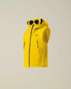 C.P. Company U16 C.P. Shell-R Goggle Vest Sulphur-Yellow Flash Sale