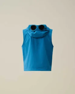 C.P. Company U16 C.P. Shell-R Goggle Vest Ink Blue Shop