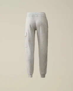 C.P. Company U16 Diagonal Fleece Cargo Sweatpants Grey Melange Best Sale
