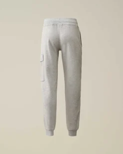 C.P. Company U16 Diagonal Fleece Cargo Sweatpants Grey Melange Shop