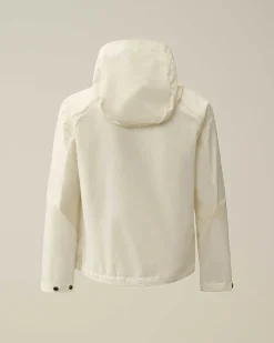 C.P. Company U16 Pro-Tek Hooded Jacket Gauze White Best Sale