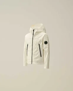 C.P. Company U16 Pro-Tek Hooded Jacket Gauze White New