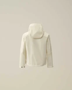 C.P. Company U16 Pro-Tek Hooded Jacket Gauze White New
