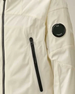 C.P. Company U16 Pro-Tek Hooded Jacket Gauze White New