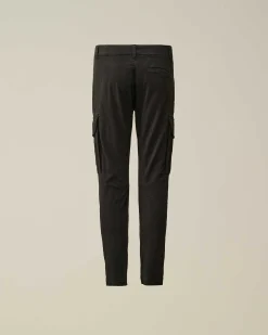 C.P. Company U16 Stretch Gabardine Cargo Pants Black Best Sale