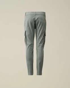 C.P. Company U16 Stretch Gabardine Cargo Pants Turbulence-Grey Cheap
