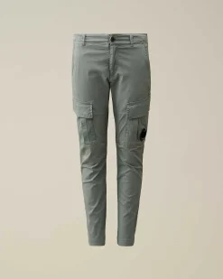 C.P. Company U16 Stretch Gabardine Cargo Pants Turbulence-Grey Outlet