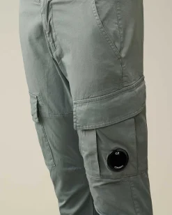 C.P. Company U16 Stretch Gabardine Cargo Pants Turbulence-Grey Outlet