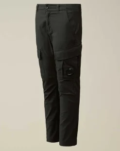 C.P. Company U16 Stretch Gabardine Cargo Pants Black Best Sale
