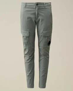C.P. Company U16 Stretch Gabardine Cargo Pants Turbulence-Grey Online