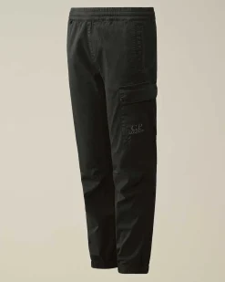 C.P. Company U16 Stretch Gabardine Pants Black Hot