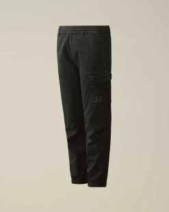 C.P. Company U16 Stretch Gabardine Pants Black Store