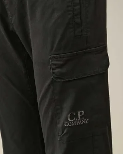 C.P. Company U16 Stretch Gabardine Pants Black Store