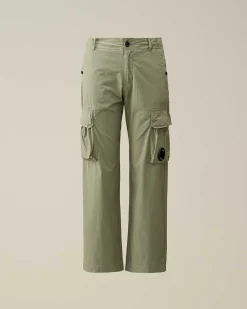 C.P. Company U16 Tela Parachute Cargo Pants Agave Green New