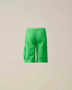 C.P. Company U16 Tela Parachute Cargo Shorts Classic Green Sale