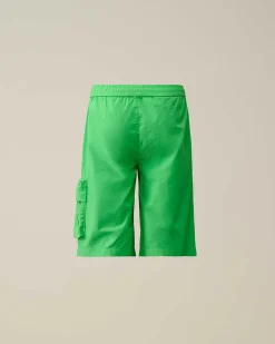 C.P. Company U16 Tela Parachute Cargo Shorts Classic Green Sale